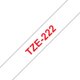 Mærketape Brother P-Touch TZe222 9mm rød på hvid