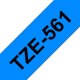 Mærketape Brother P-Touch TZe561 36mm sort på blå