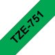 Mærketape Brother P-Touch TZe751 24mm sort på grøn