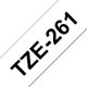 Mærketape Brother P-Touch TZe261 36mm sort på hvid